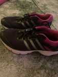 Adidasy czarno- różowe running dla kobiet