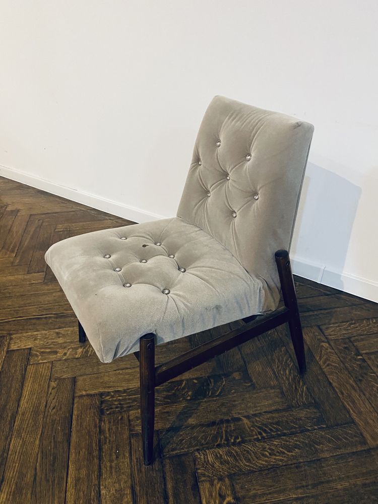 Krzesło fotel tapicerowany do renowacji vintage
