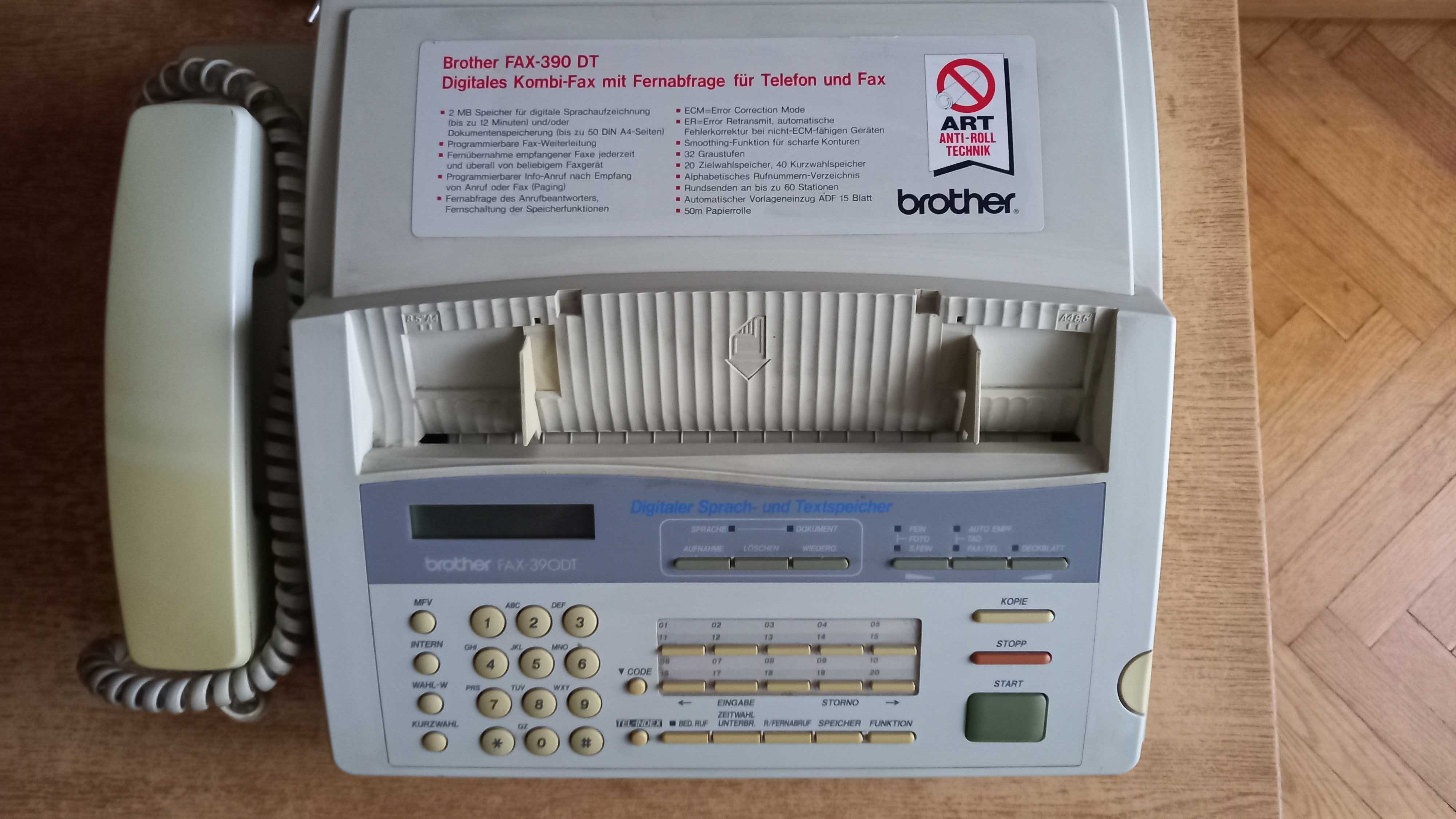 Fax - 390 DT Brother.