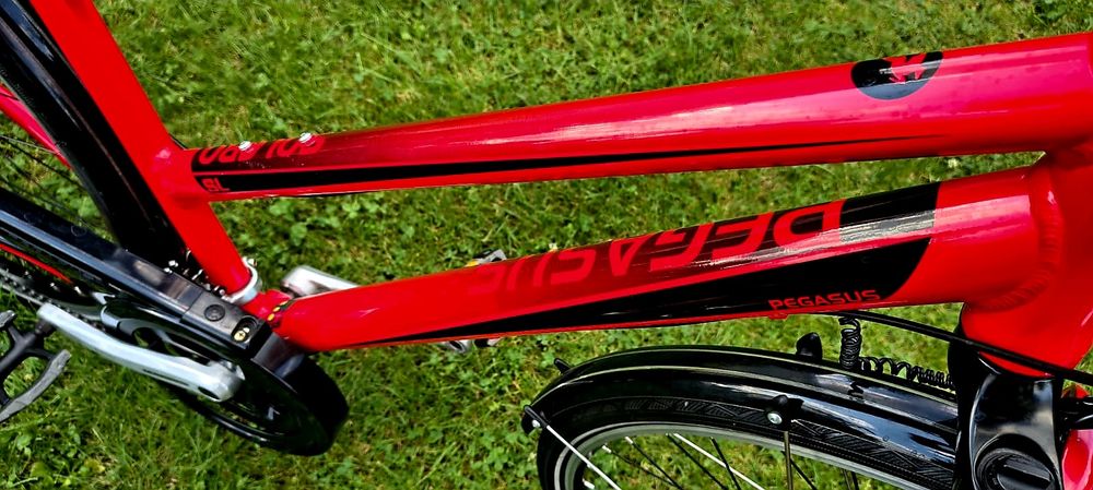 Rower Pegasus Solero 58cm koła 28 Kolor czerwony ładny stan. alivio