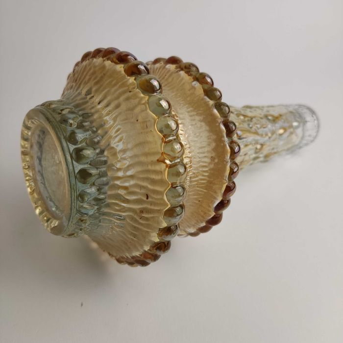 Wazonik szklany UFO proj. Timo Sarpaneva Iittala - lata 70 - żółty