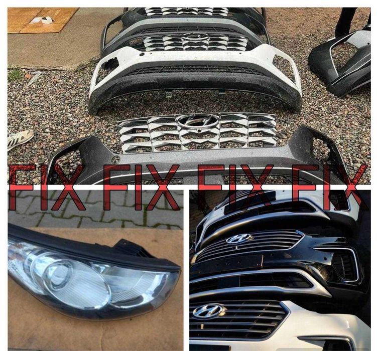 Капот бампер фара крило радіатор решітка Hyundai TUCSON / IX 35 компл