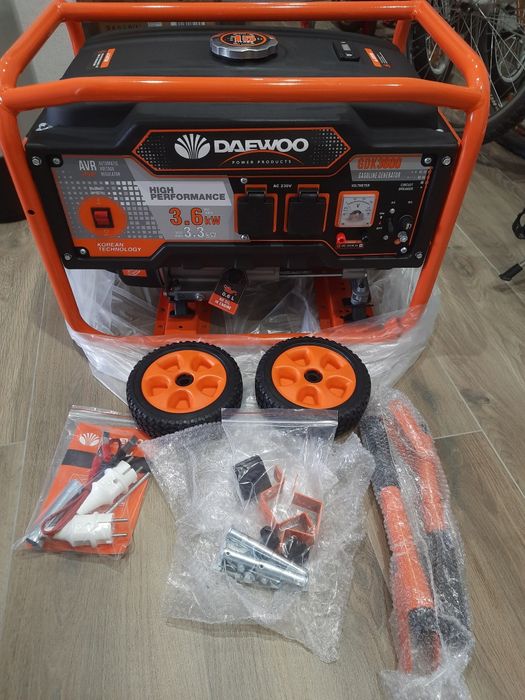 Генератор DAEWOO 3,3/3,6кВт 220В GDK3600 бензин з AVR стабілізація нап