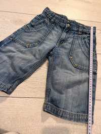 Krótkie spodenki jeans 122 7 lat