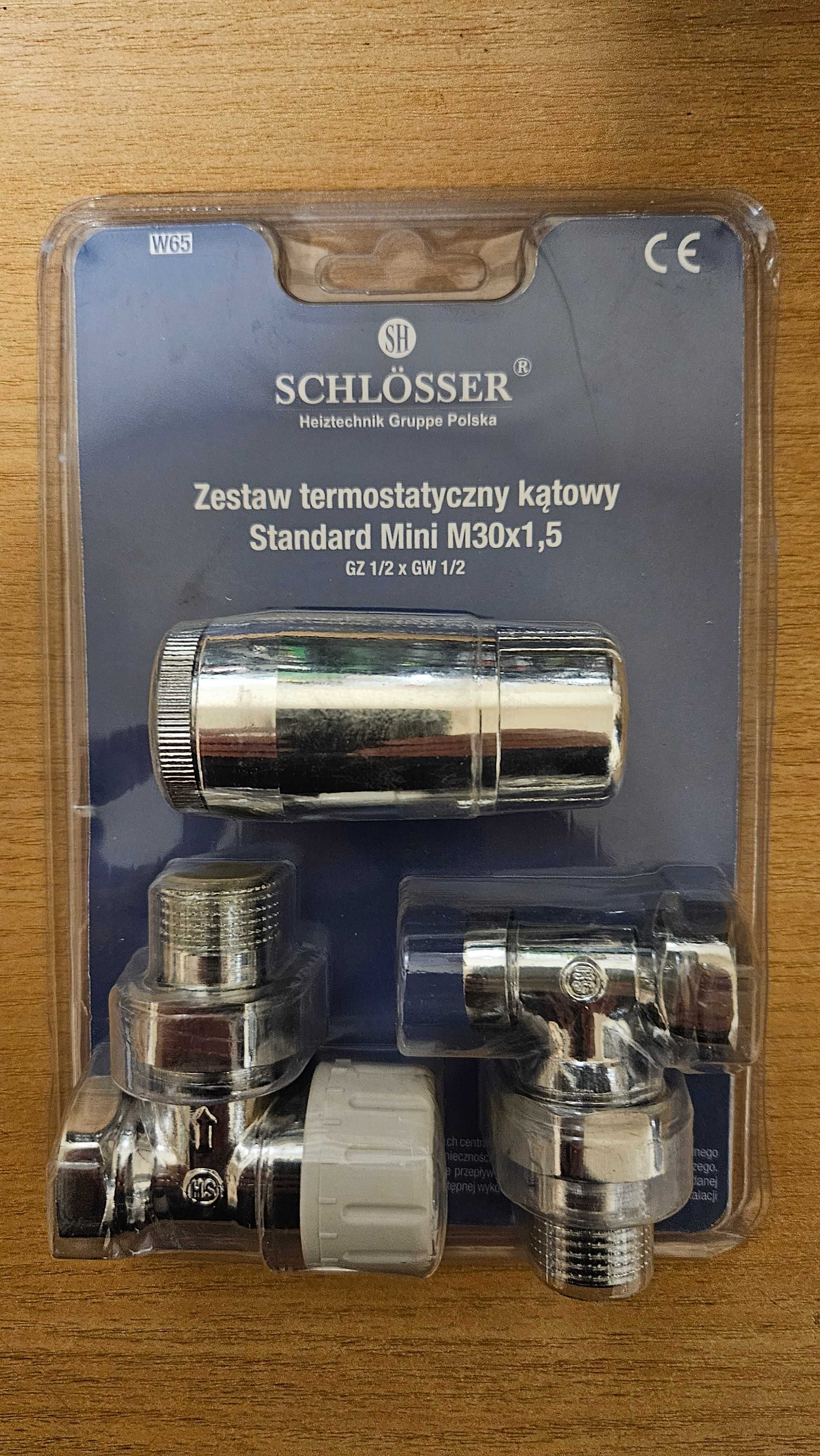 zestaw termostatyczny kątowy Schlosser dn15