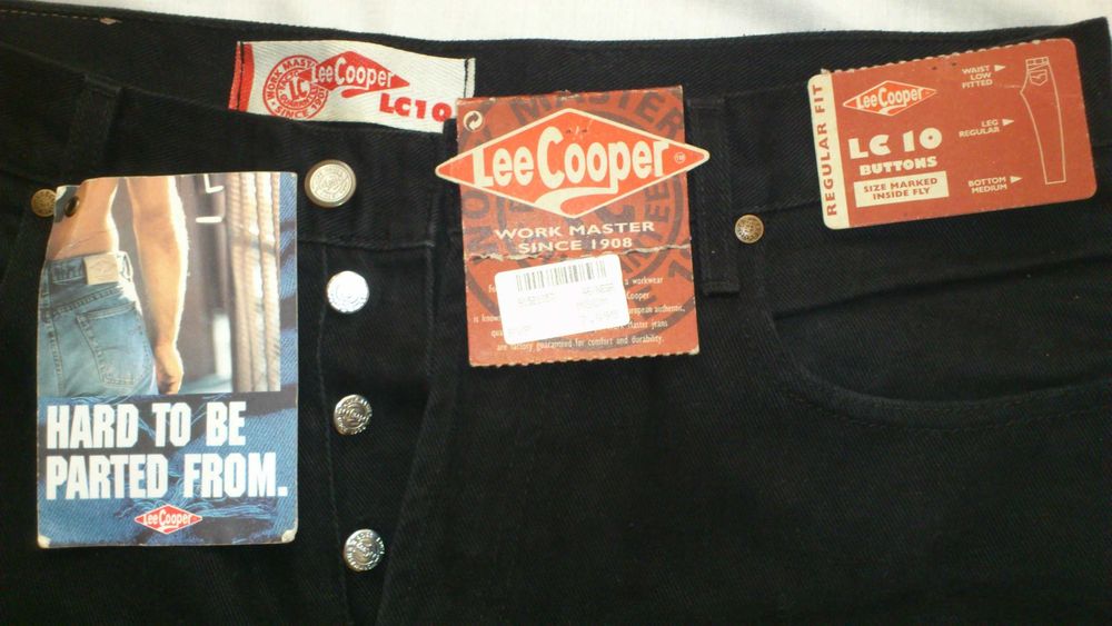 Джинсы Lee Cooper LC 10. НОВЫЕ. Чёрные. W36\L34. Классика, Винтаж