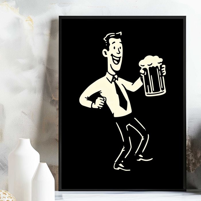 plakat reklamowy piwo, plakat piwo do baru i restauracji, plakat piwo