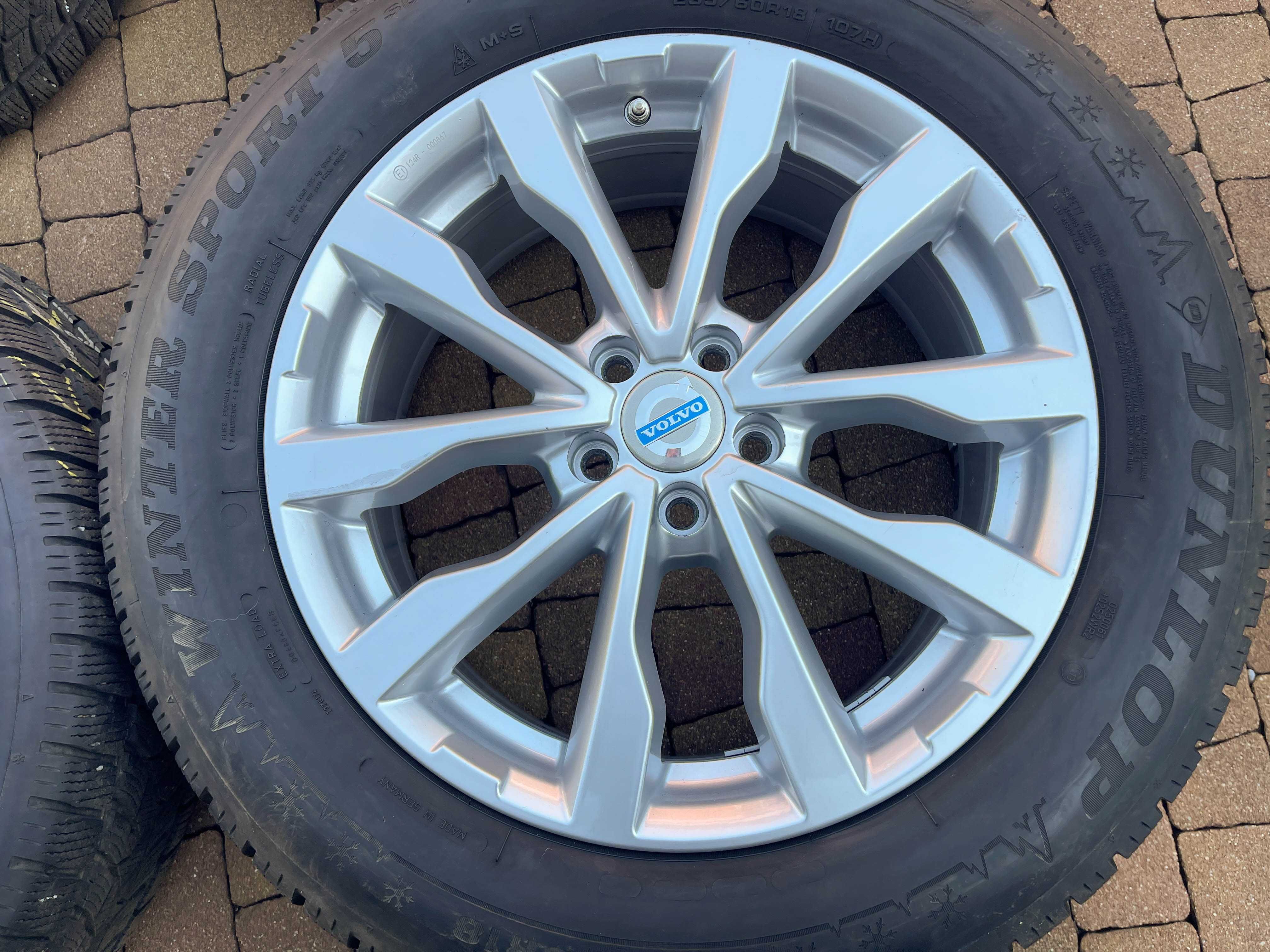 3670. Koła zimowe Volvo V40 V70 S80 5x108 225/45/18 Michelin 2023r