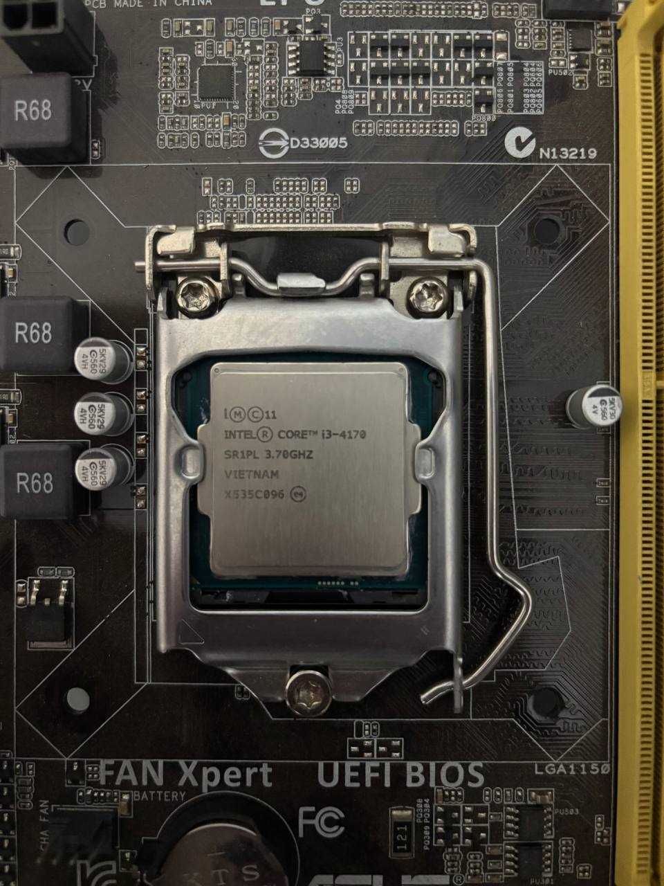 Комплект для ПК: Asus H81M-K + i3-4170 + 8GB DDR3 + кулер