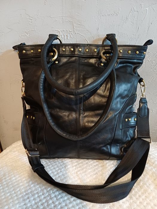 Большая сумка натуральная кожа