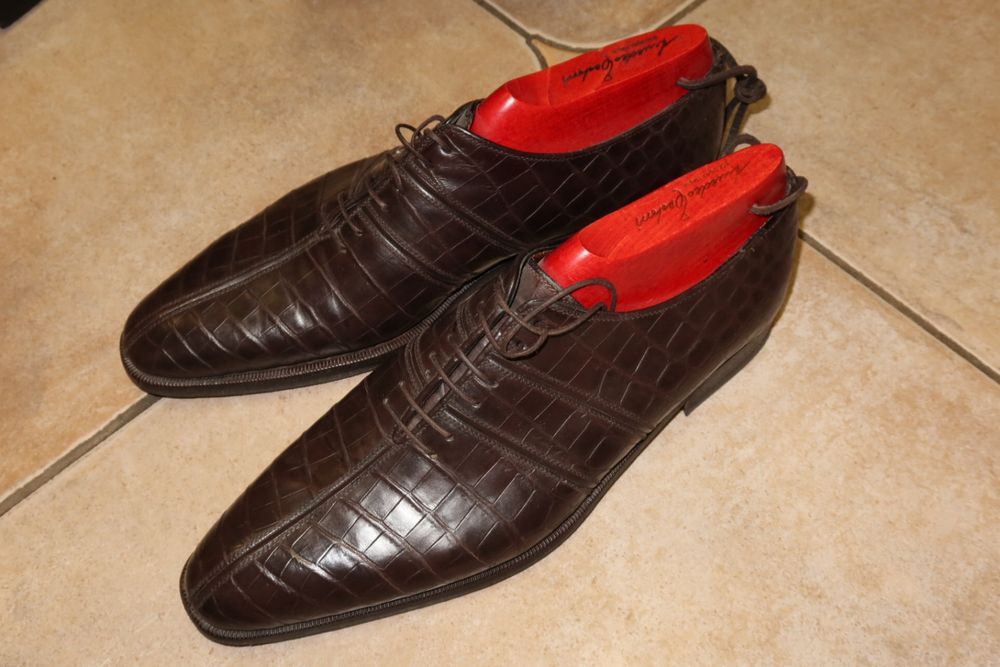 Крокодилові Туфлі A. Testoni • Натуральний крокодил • Оригінал