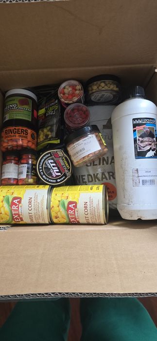 Przynęty i zanęty wędkarskie duża paczka