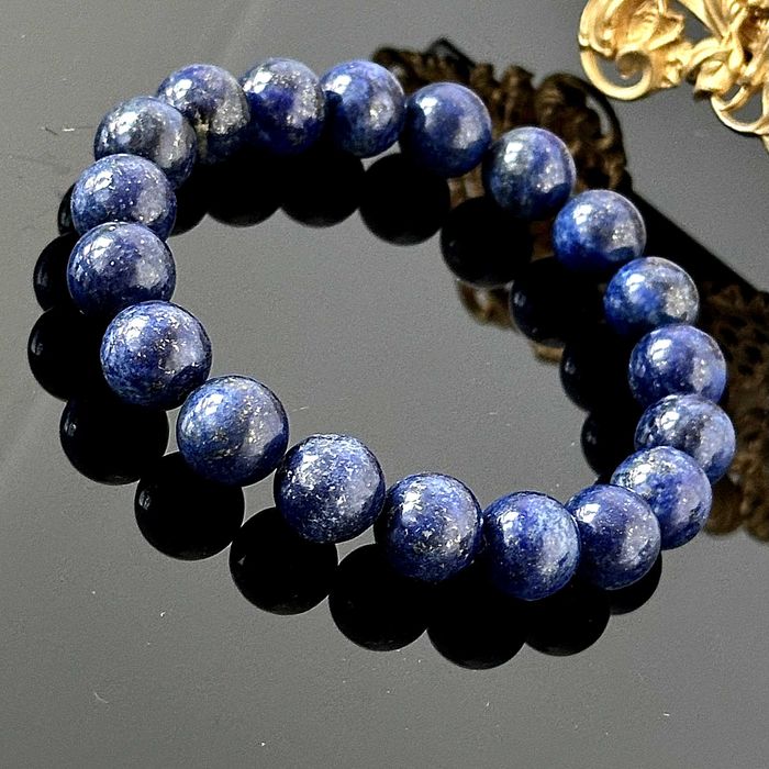 Bransoletka z naturalnym Lapis Lazuli z ok. 1980 roku z Londynu