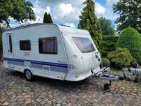 Hobby 440 De Luxe  Dwa bagażniki, mover, przyczepa kempingowa
