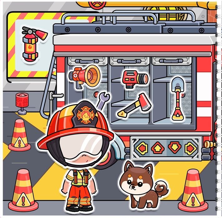 Аватар "Пожежна частина та Поліція" альбом на липучках.