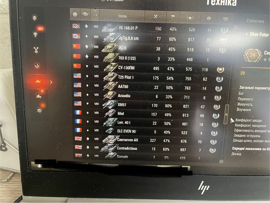 Продам аккаунт в танках