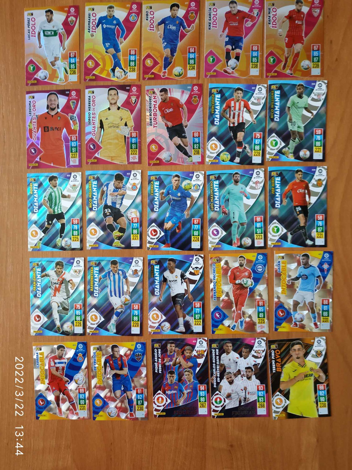 Panini La Liga Santander 2021-22 Adrenalyn XL - zestaw 175 kart