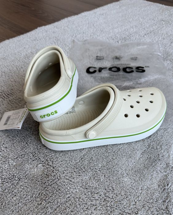 Крокси Crocs Crocband Clean Clog M6W8 бежеві 38-39 р 24,5 25,0 см