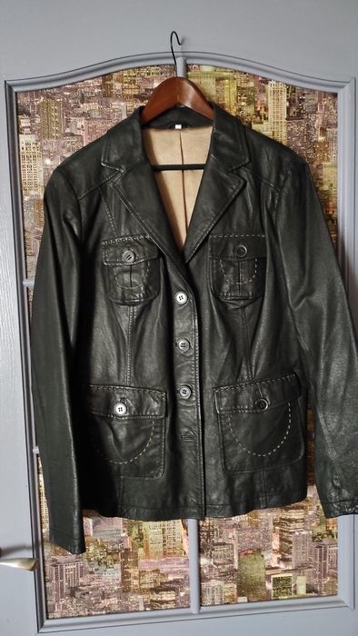 Кожаная куртка - пиджак