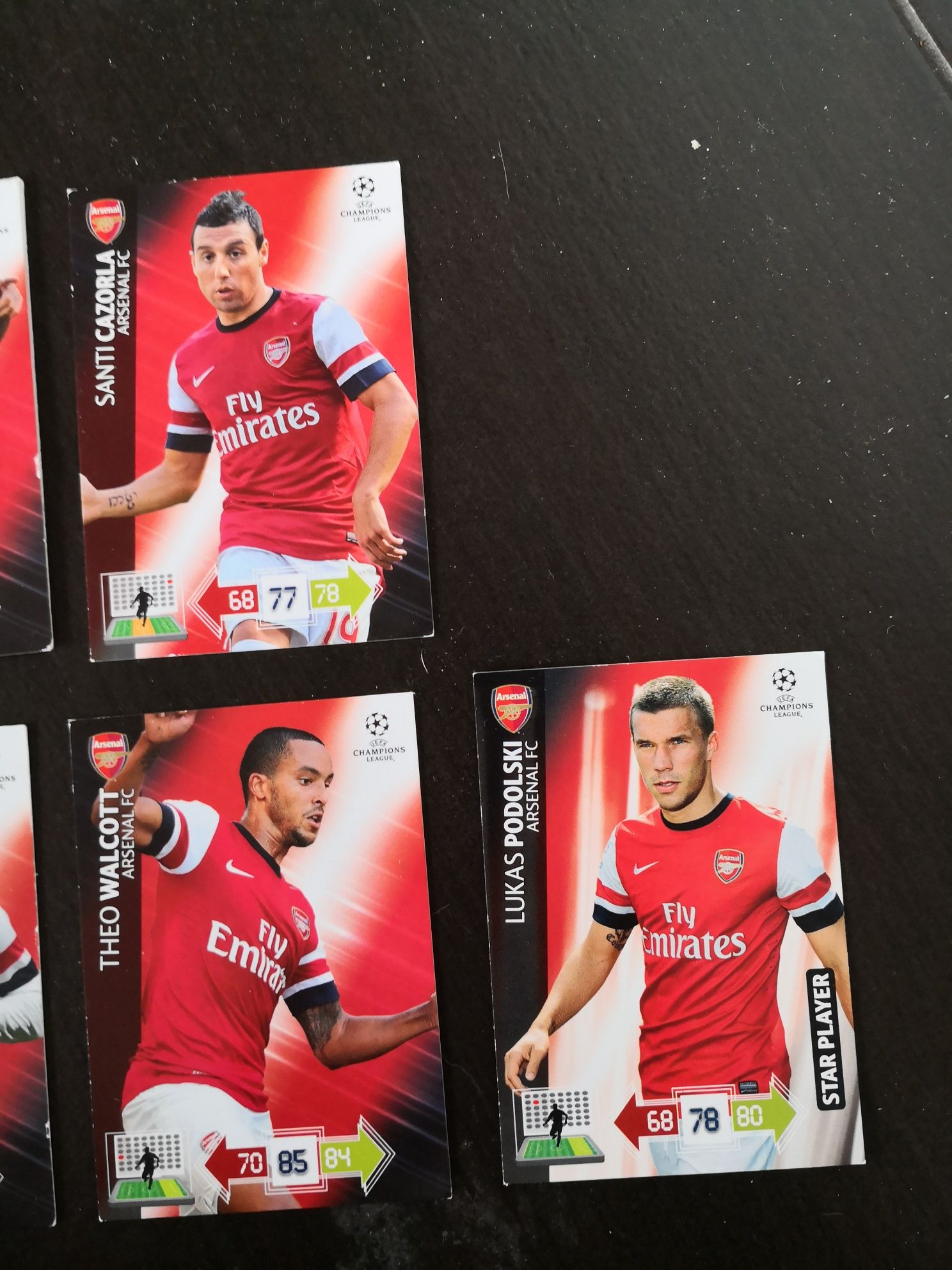 Karty piłkarskie panini, Champions League 2012/2013, Arsenal FC