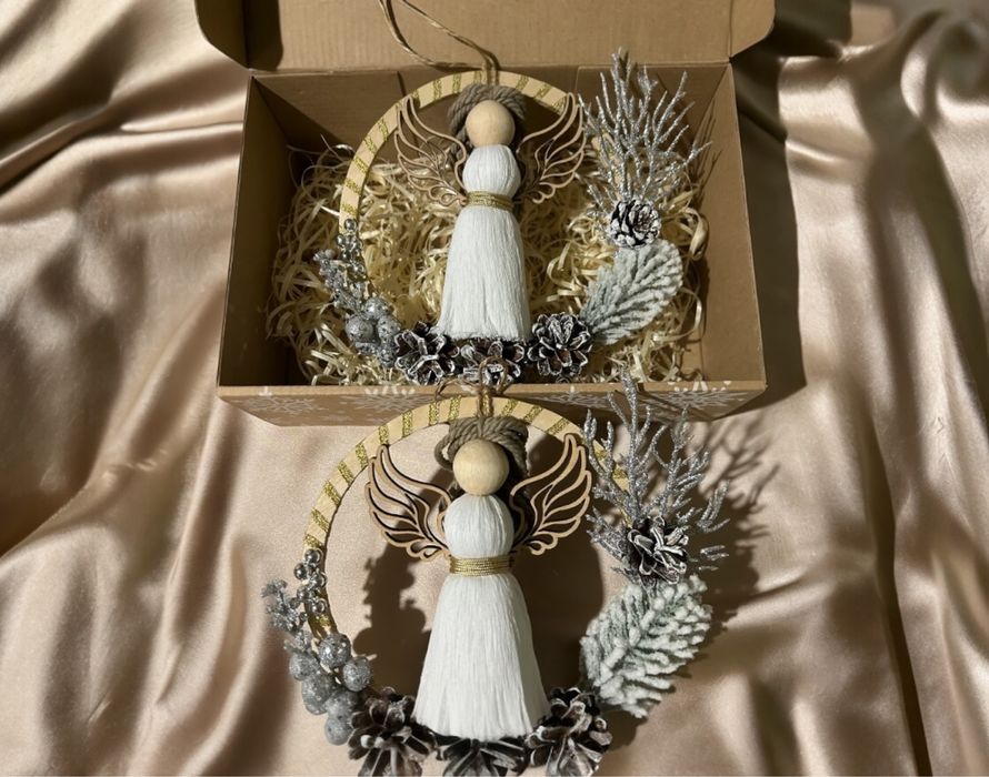 Новорічні/Різдвяні прикраси на ялинку, ручна робота