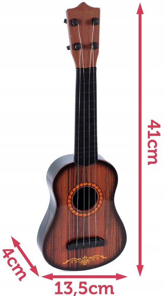 Klasyczna Gitara Dla Dzieci Metalowe Struny 45 Cm Gitarka Dla Dziecka