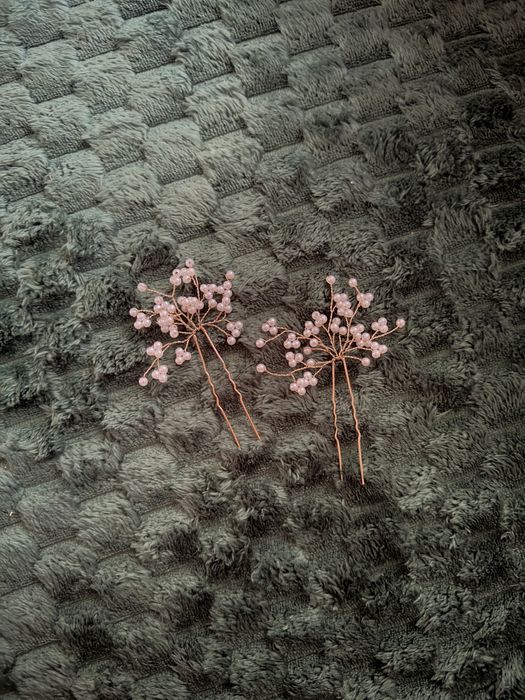 Perełki ozdoba do włosów ślub wesele złota