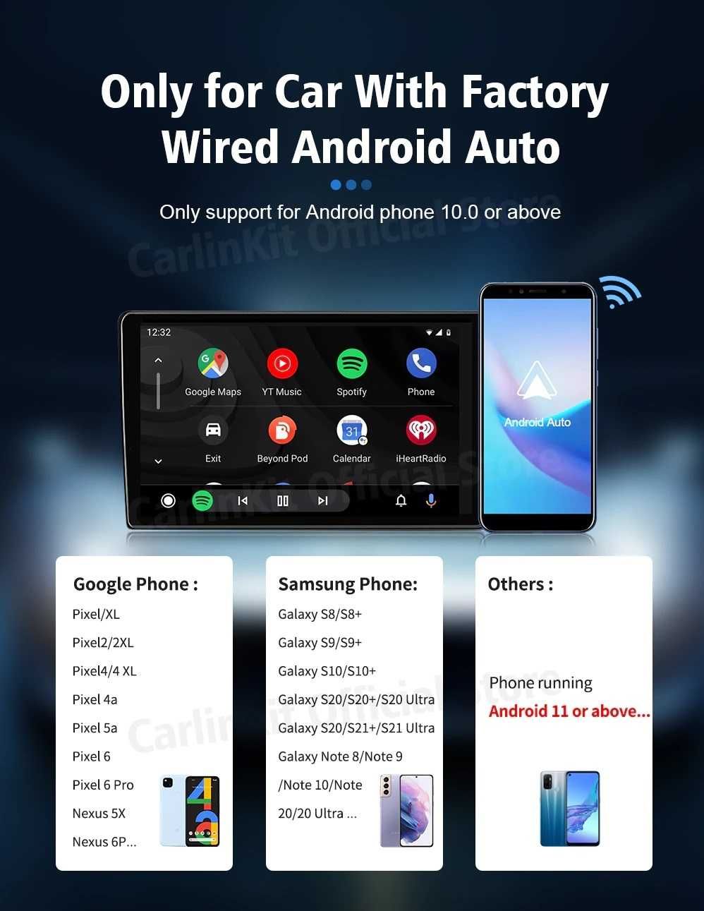 CarlinKit A2A - адаптер для беспроводного Android Auto