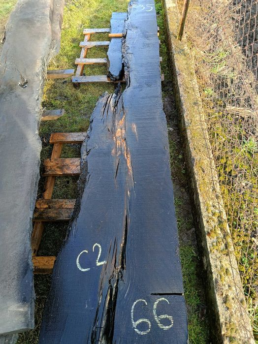 Deski monolity czarny dąb