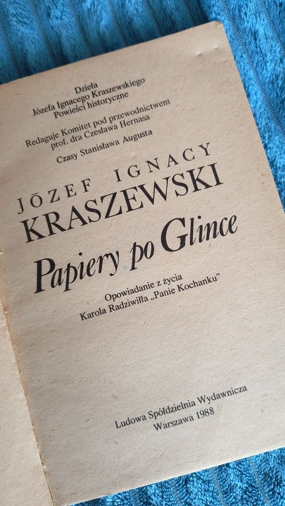 Papiery po Glince Józef Ignacy Kraszewski