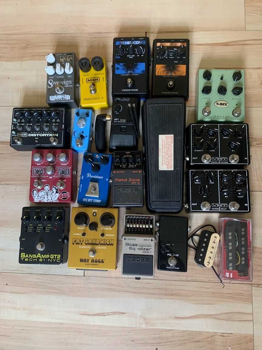 Гитарные педали и педалборд Dunlop, MXR, Boss, TC Helicon, VHT, BBE