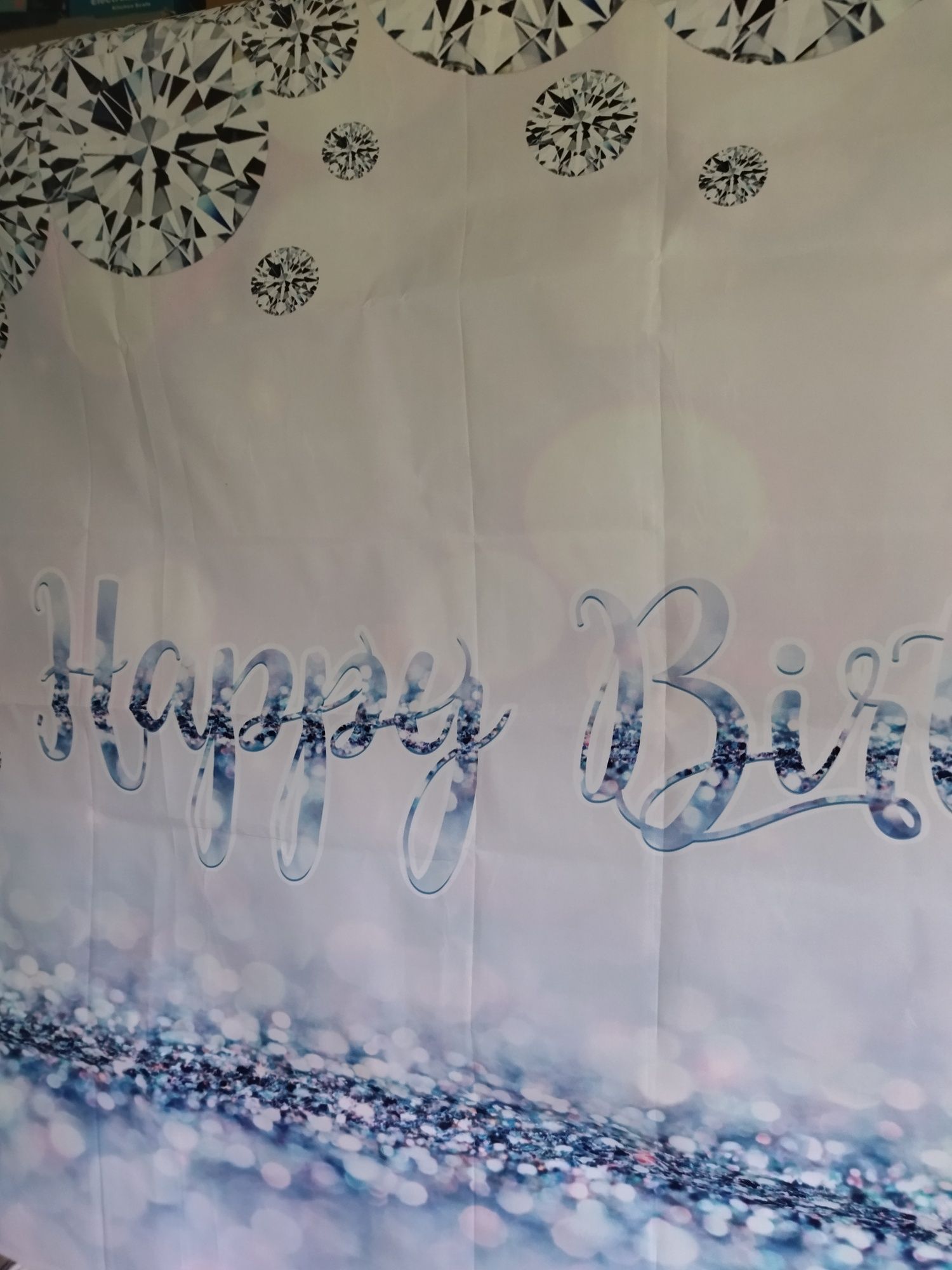 Баннер  виниловый для фотозоны с днем рождения. Фотозона