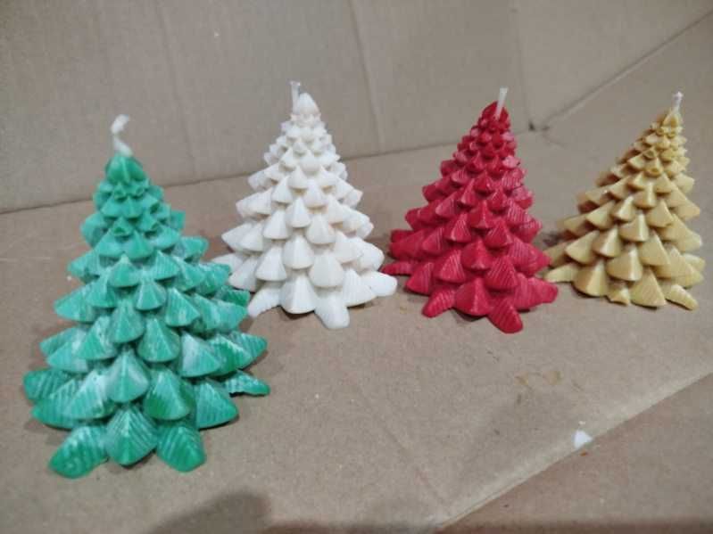 świeczka sojowa zapachowa świąteczna choinka