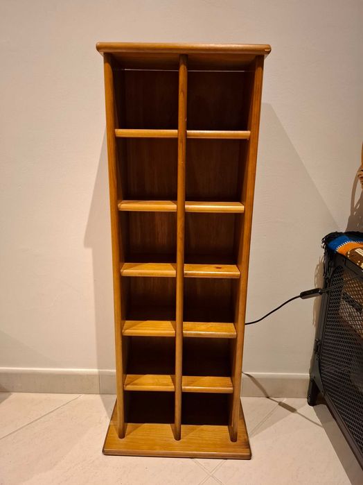 Estante para CD cerejeira madeira maciça