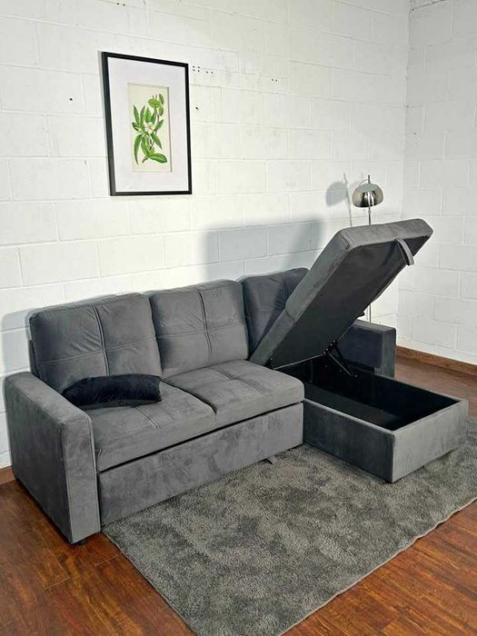 ULTIMOS SOFAS CAMA COM BAU NOVOS envio gratuito paga na entrega