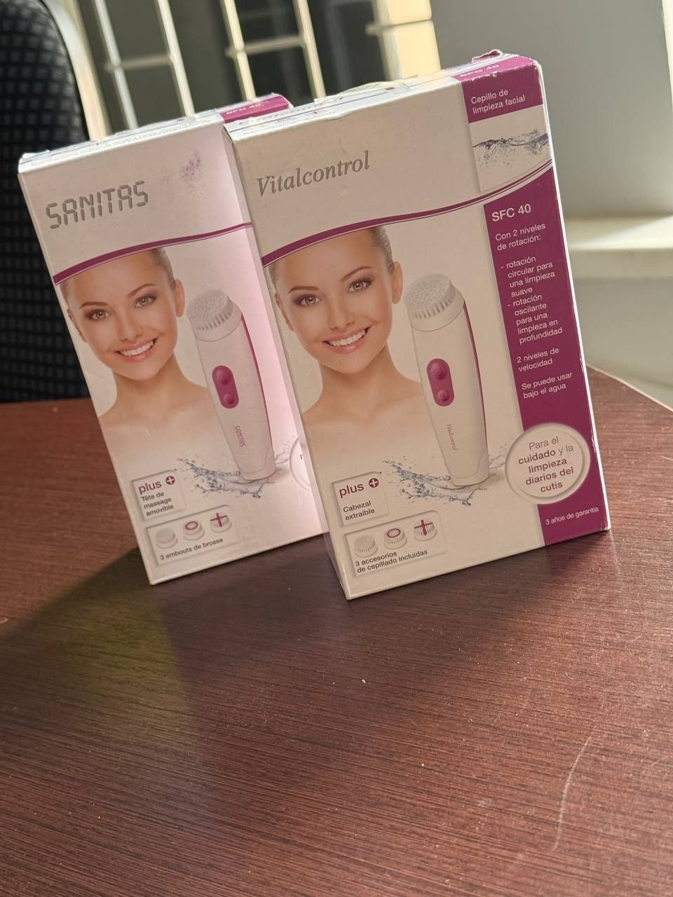Набір щіток для чищення обличчя Vitalcontrol (Sanitas) SFC 40 3в1