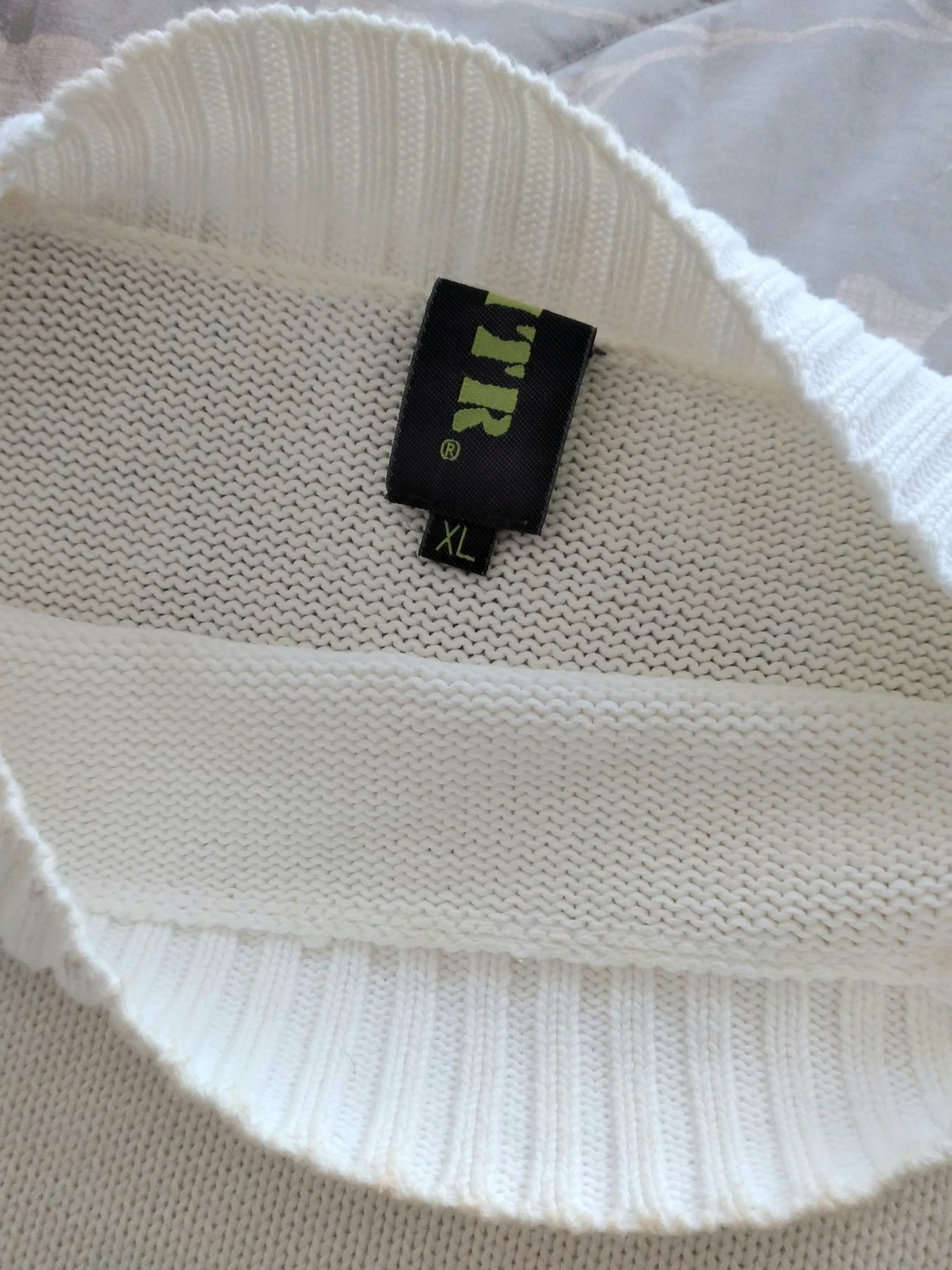 Camisola de fio de algodão, tamanho XL