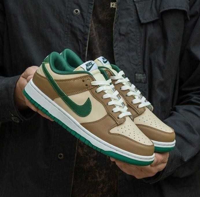 Мужские кроссовки Nike Dunk Low Tan Green 40-45 найк сб данк Знижжка!!