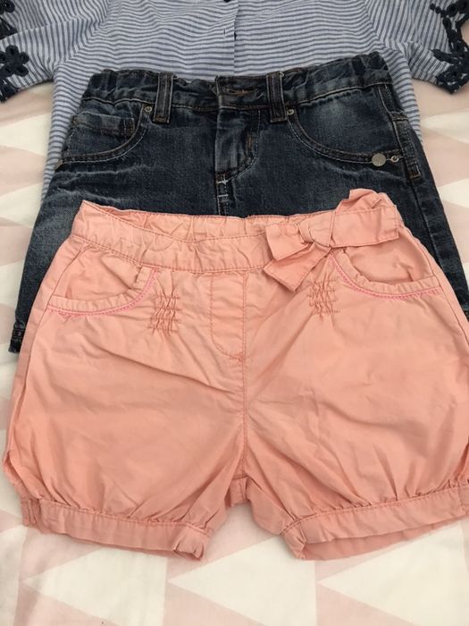 2 peças - Camisas, calçoes e minisaias 3-4 anos