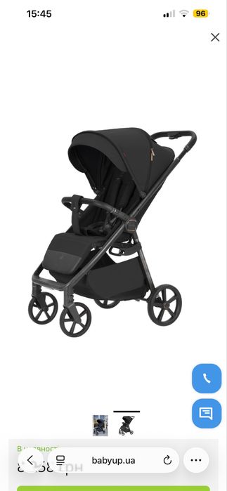 Прогулянкова коляска CARRELLO Bravo Carbon CRL-5530 Deep Black /1/