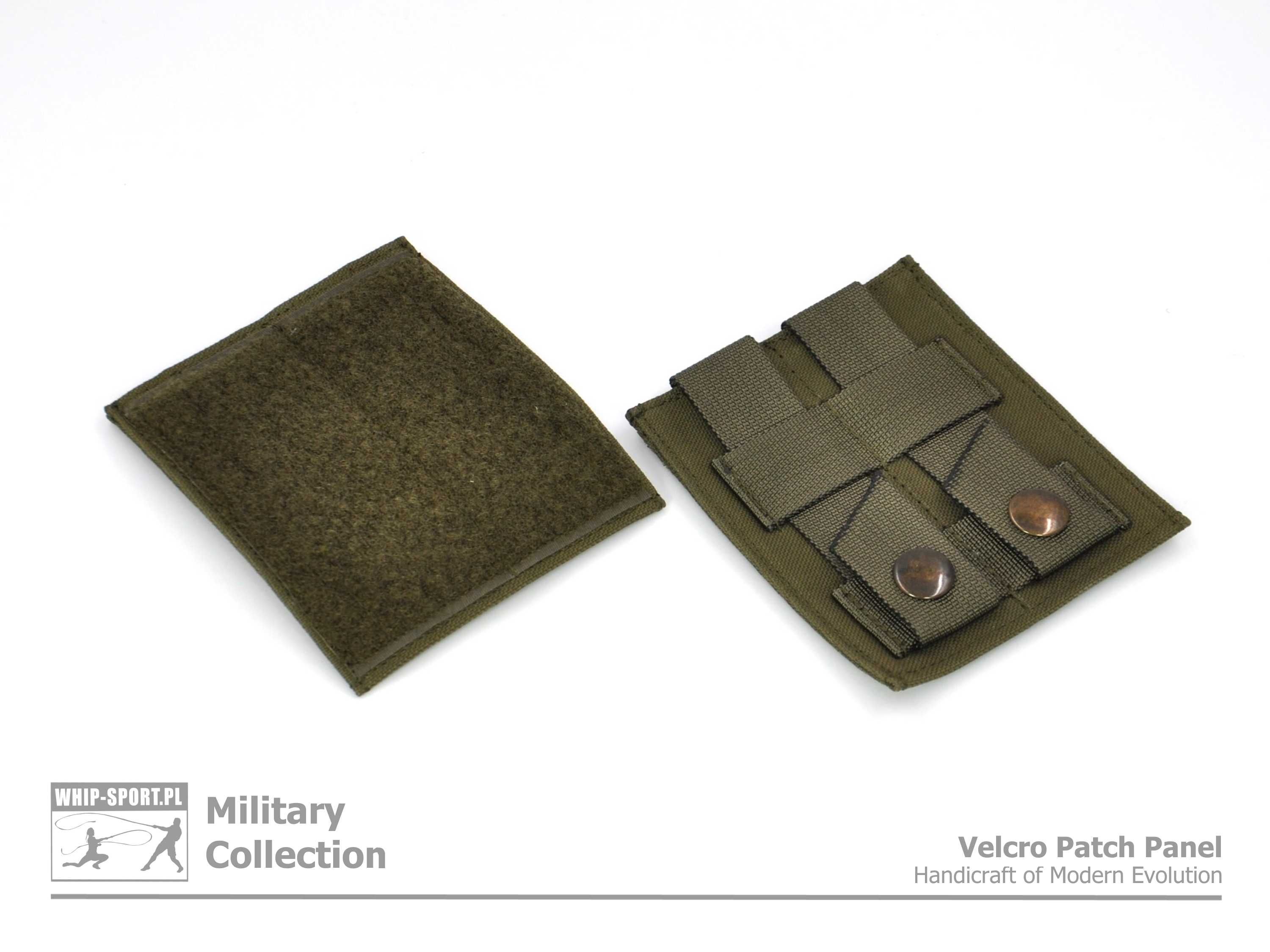 Panel na rzep / naszywki / MOLLE - 100 x 100 (2 x 2) - Oliwka