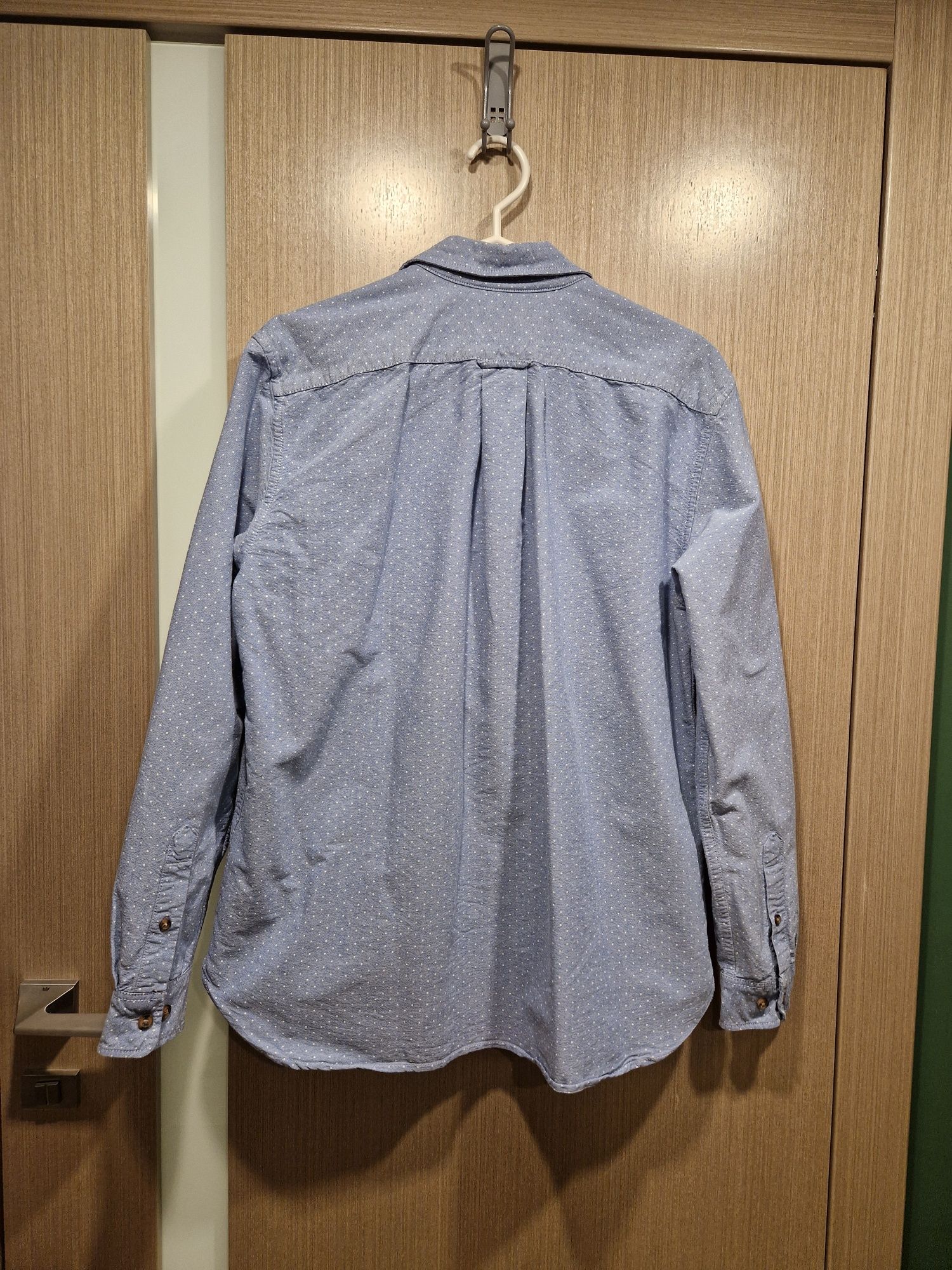 Koszula męska niebieska w kropki Regular fit