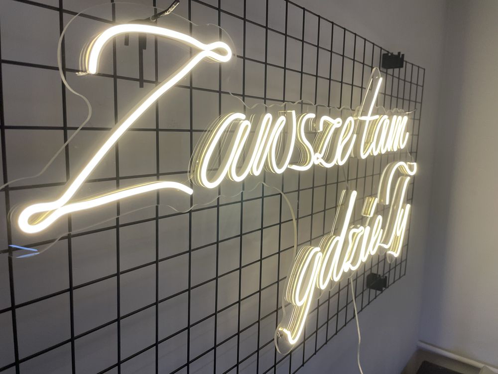 Napis świetlny LED neon weselny - Zawsze tam gdzie Ty  LEDON