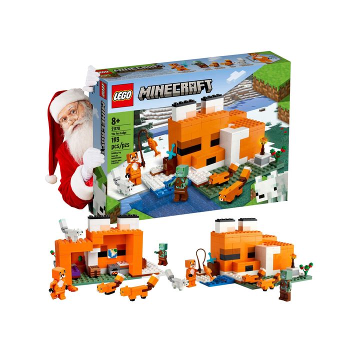 LEGO Minecraft 21178 Siedlisko Lisów PREZENT DLA DZIECI na święta NOWY