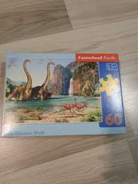 Puzzle dinozaury 60 elementów