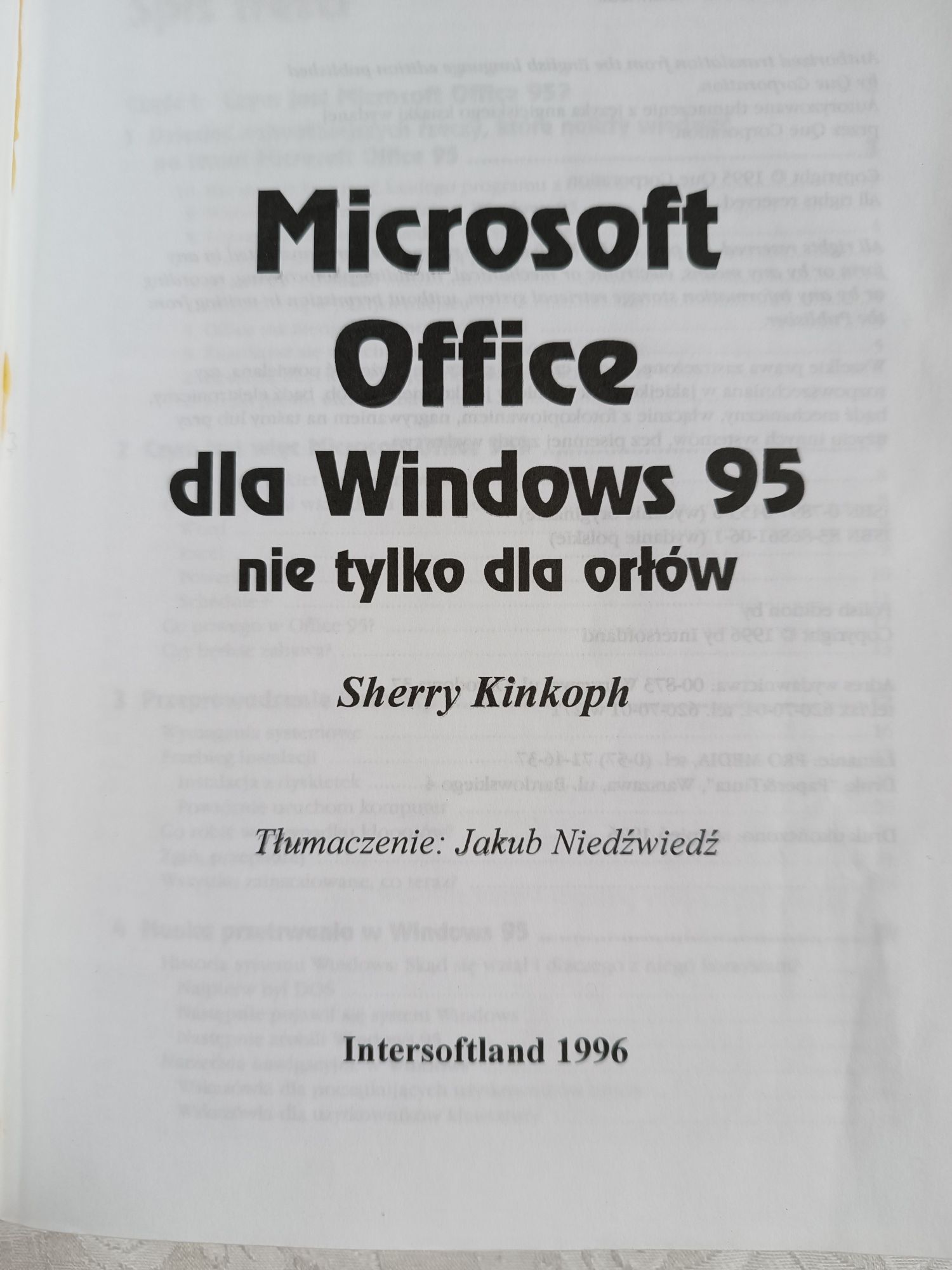 Office dla Windows 95 nie tylko dla orłów