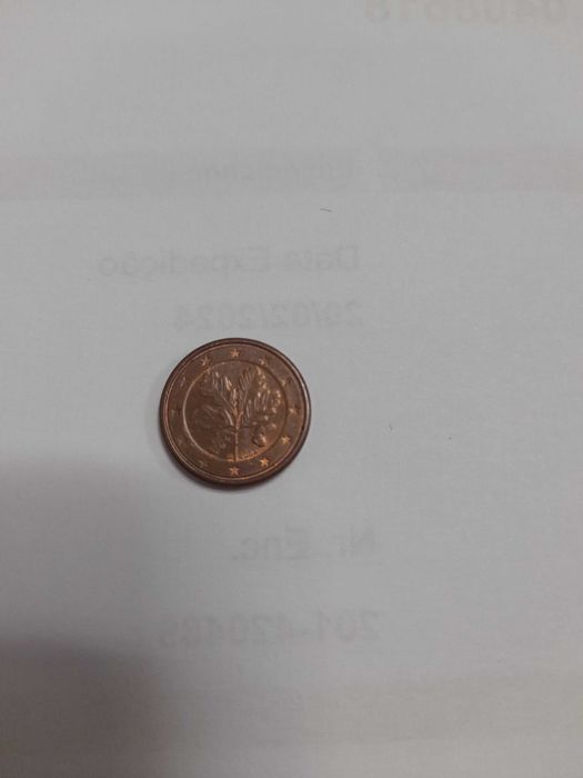 Moeda de 1 cêntimo alemã
