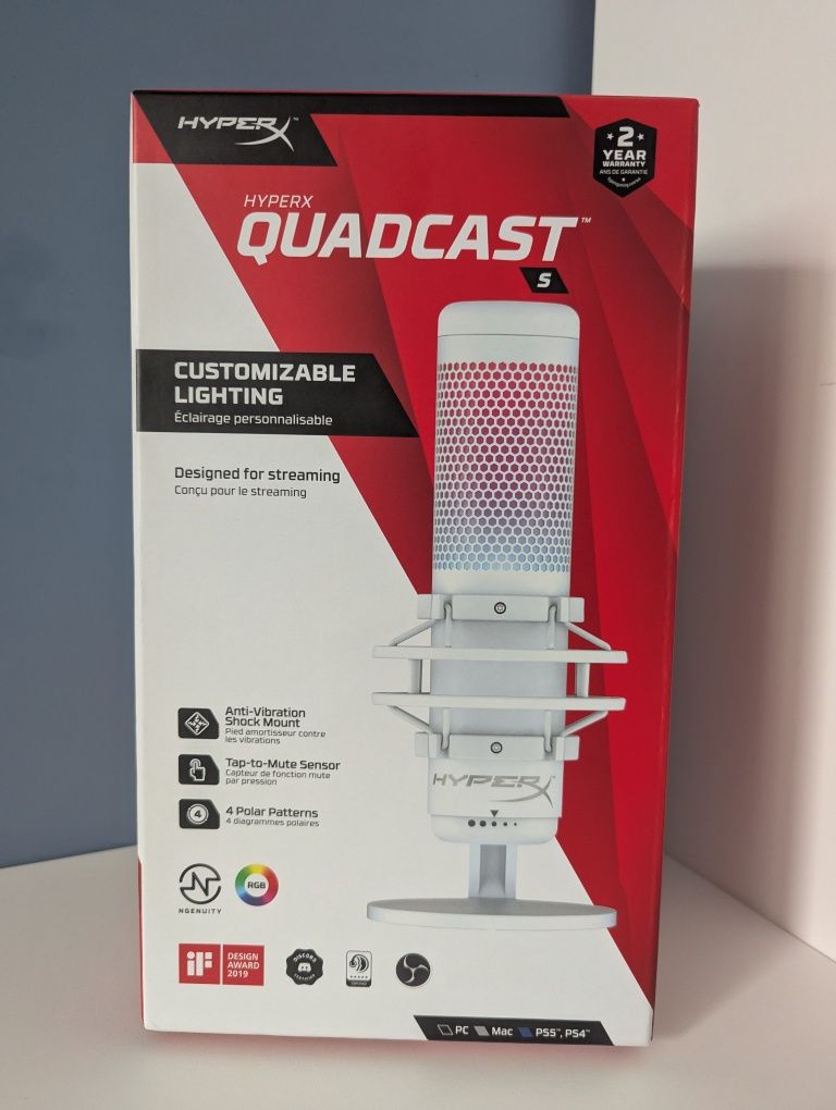 Мікрофон HyperX QuadCast S RGB