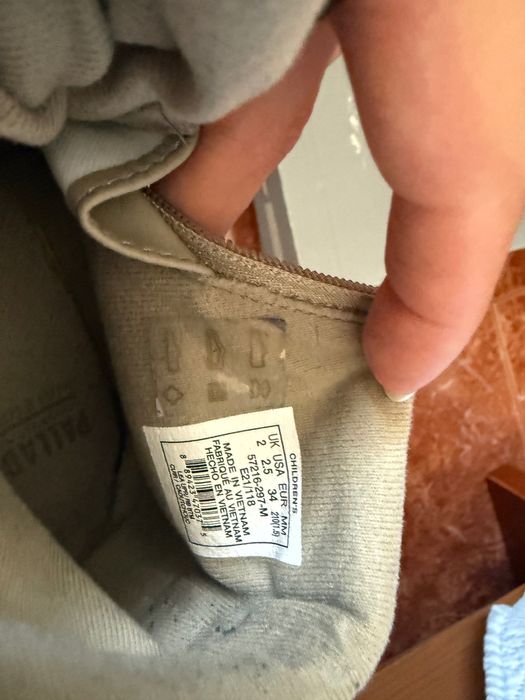 Botas palladium novas n34