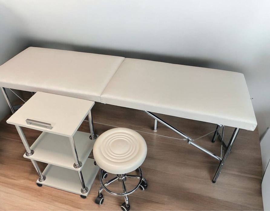 Косметологічна кушетка +етажерка +стілець БЕЗКОШТОВНА доставка